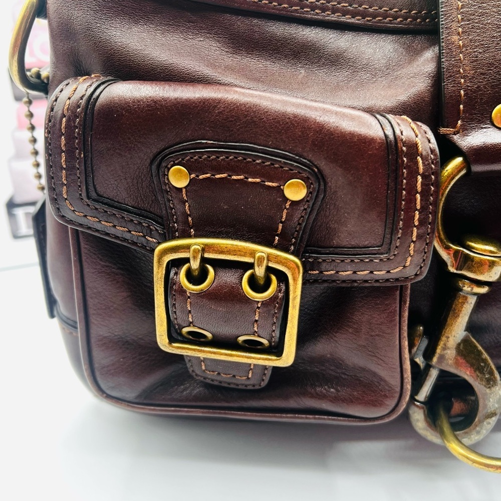 Coach Vintage #7458 Whiskey Leather Bag - Picture 3 of 16